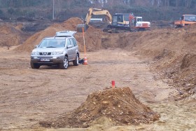 Einsatz des GeoSONAR-Verfahrens in einer Baugrube